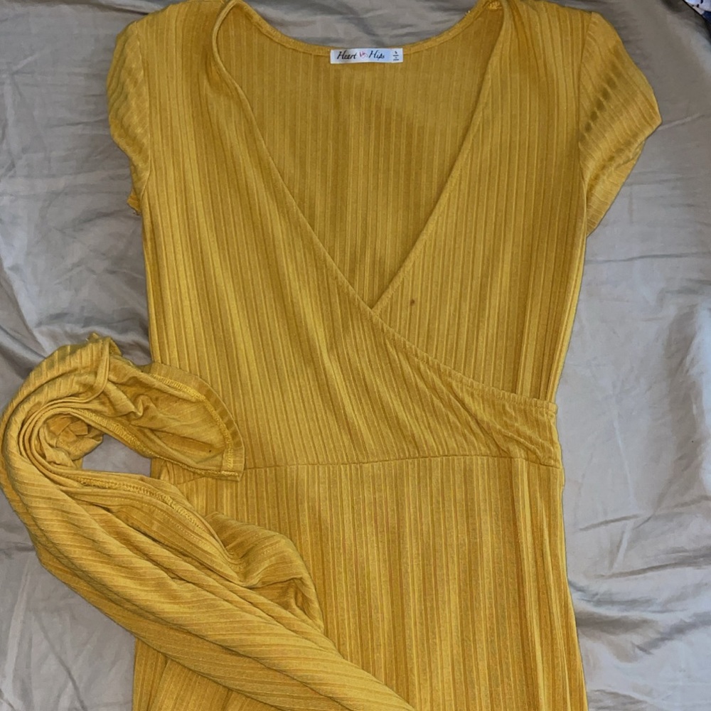 Yellow maxi dress